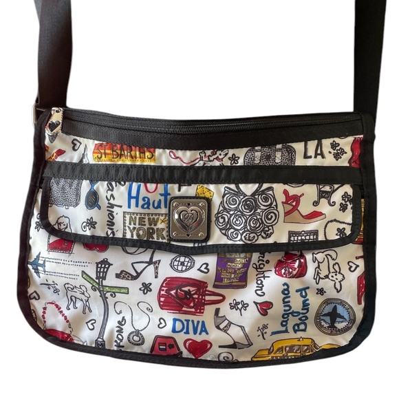 Brighton Multicolor Crossbody Adventure Awaits Women's Bag - Picture 3 of 10